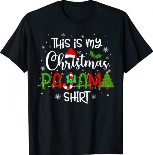 This Is My Christmas Pajama Shirt Squad Santa Elf Funny T-Shirt