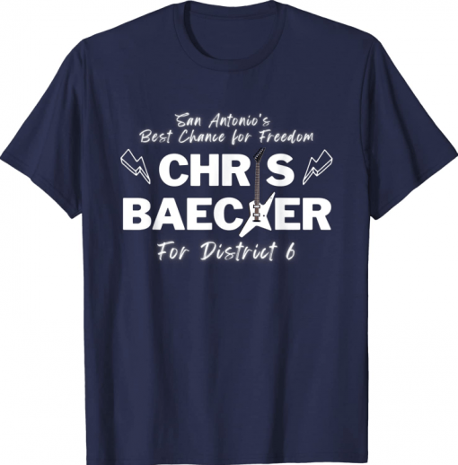 Mens Chris Baecker, San Antonio's Best Chance for Freedom T-Shirt