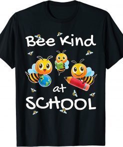 Bee Kind at School Gift For Children, Toddlers & Teachers Funny T-Shirt