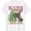 Rocking Around The Christmas Tree Christmas Cowboy Horse T-Shirt
