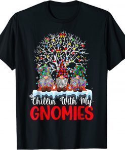 Classic Chillin With My Gnomie Christmas Matching Family Pajama 2022 T-Shirt