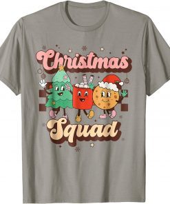 Retro Groovy Merry Christmas Family Funny Xmas Pajamas Gifts T-Shirt