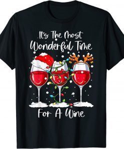 Full Of Christmas Spirit Red Wine Drinking Christmas Party T-Shirt