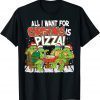 Official Teenage Mutant Ninja Turtles Pizza For Christmas T-Shirt