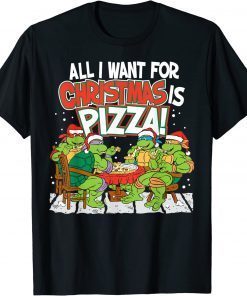 Official Teenage Mutant Ninja Turtles Pizza For Christmas T-Shirt
