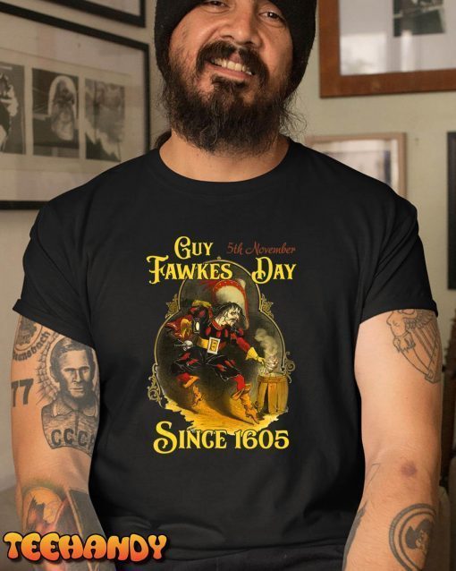 Guy Fawkes Day Bonfire Night 5th November Gunpowder Plot Men Classic Shirt