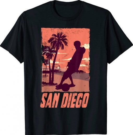 Onewheel Eskate san Diego California OneWheel Skateboard T-Shirt