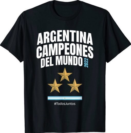 Argentina Campeones del Mundo 2022, Champion Argentina Official T-Shirt