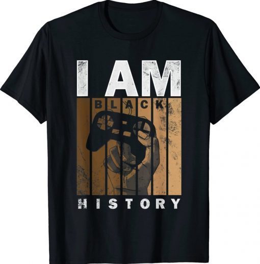 Melanin Black History Month Design For video Games Lovers Tee Shirts