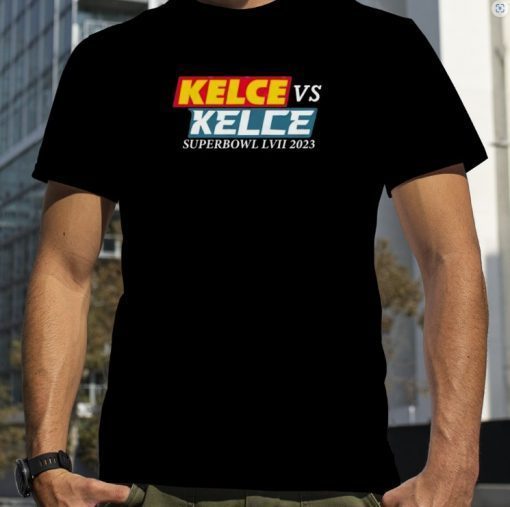 Kelce vs Kelce Funny Kelce’s Brother Travis And Jason Super Bowl 2023 Vintage Shirts