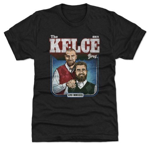 Jason Kelce & Travis Kelce The Kelce Bros Retro Tee Shirt