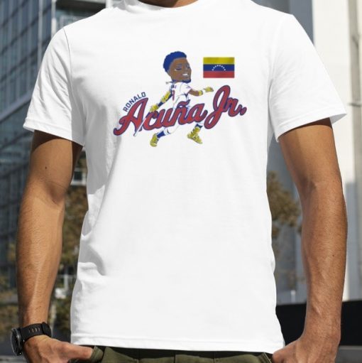 Ronald Acuna Jr Atlanta Braves Venezuela Caricature 2023 Tee Shirt