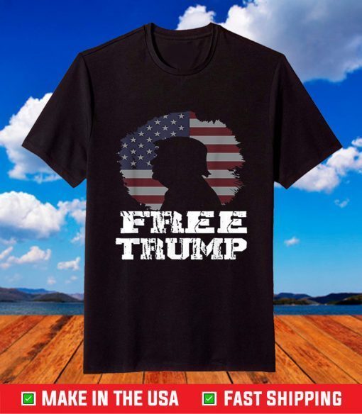 Free Trump 24 Flag American Free Donald Trump 2024 TShirt