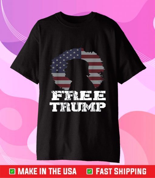 Free Trump 24 Flag American Free Donald Trump 2024 TShirt