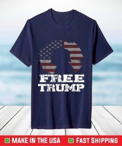 Free Trump 24 Flag American Free Donald Trump 2024 TShirt