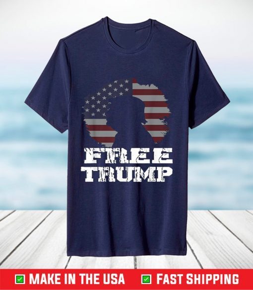 Free Trump 24 Flag American Free Donald Trump 2024 TShirt