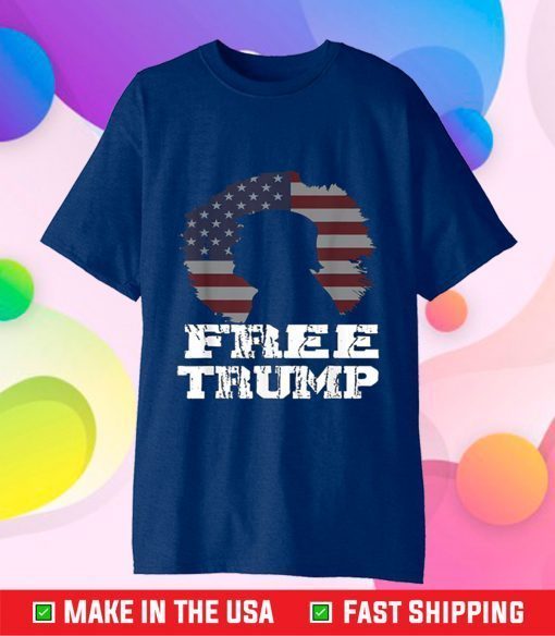 Free Trump 24 Flag American Free Donald Trump 2024 TShirt