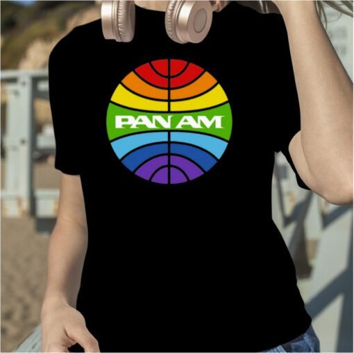 Pan Am Logo Rainbow Shirts