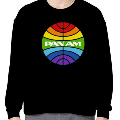 Pan Am Logo Rainbow Shirts