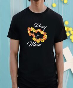 Strong Pray Maui Flower Map TShirt