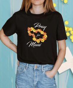 Strong Pray Maui Flower Map TShirt