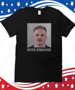 Zach Bryan Mugshot Never Surrender Mugshot Shirt