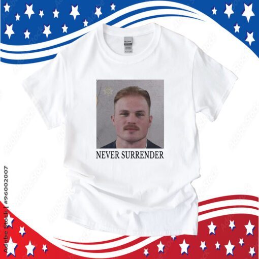 Zach Bryan Mugshot Never Surrender Mugshot Shirt