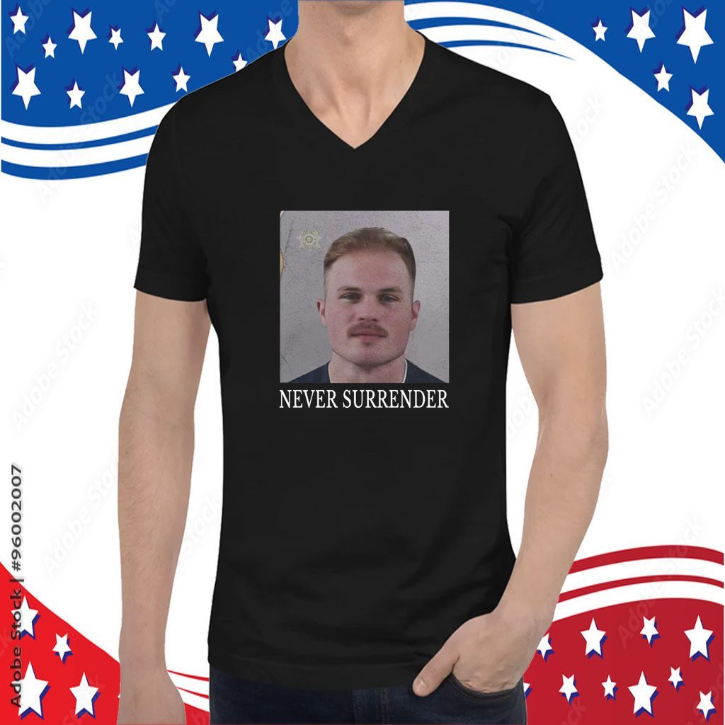 Zach Bryan Mugshot Never Surrender Mugshot Shirt