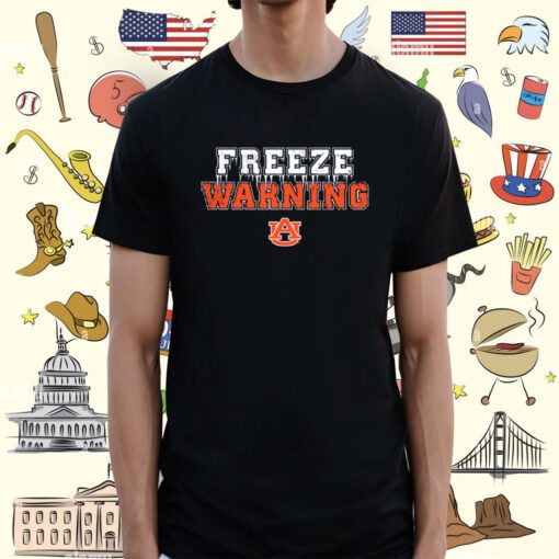 Official Auburn Football Freeze Warning Shirt