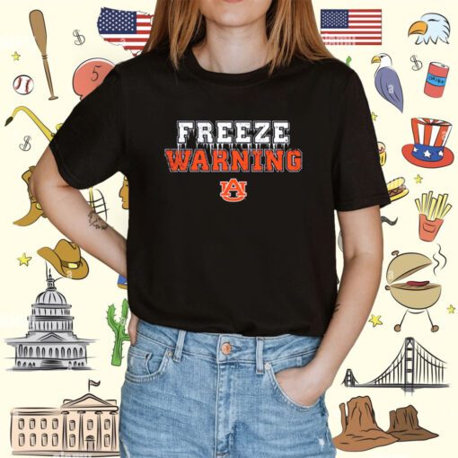 Official Auburn Football Freeze Warning Shirt