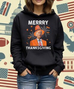 Funny Joe Biden Confused Merry Thanksgiving For Halloween Long Sleeve T-Shirt