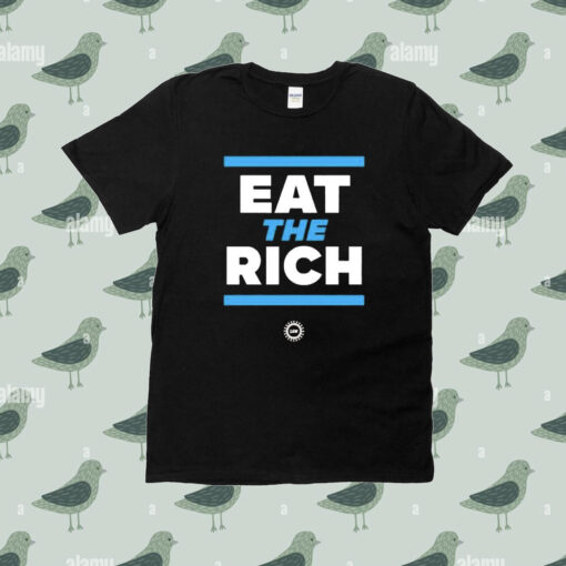 Original Eat The Rich Uaw On Strike TShirt