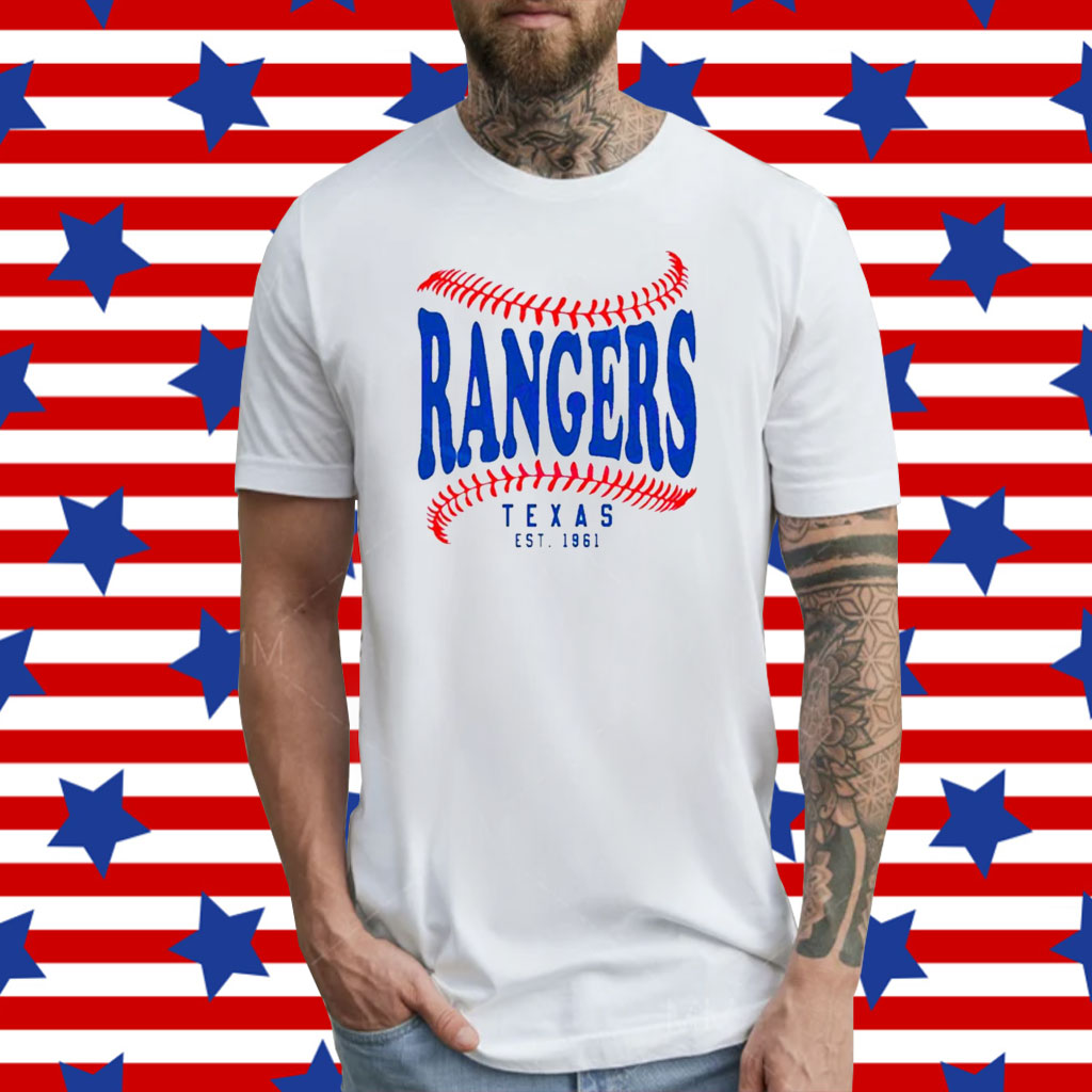 Texas Rangers Est 1961 T-Shirt, Vintage Texas Rangers Shirt, MLB Shirt,  Baseball Shirt, MLB 2022 Shirt