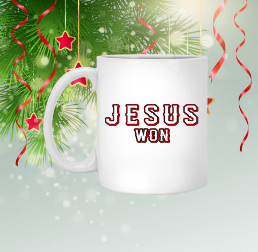 Evan Carter Jesus Won Mugs