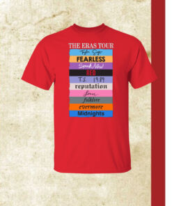 Official The Eras Tour Taylor Swift Fearless Speak Now Red TS 1989 Reputation Lover Folklore Evermore Midnights Tee Shirts