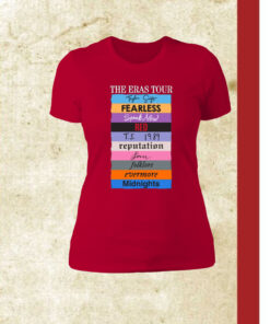 Official The Eras Tour Taylor Swift Fearless Speak Now Red TS 1989 Reputation Lover Folklore Evermore Midnights T-Shirt