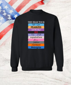 Official The Eras Tour Taylor Swift Fearless Speak Now Red TS 1989 Reputation Lover Folklore Evermore Midnights T-Shirts