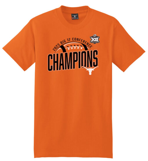 Texas Longhorns 2023 Big 12 Football Conference Champions T-Shirts