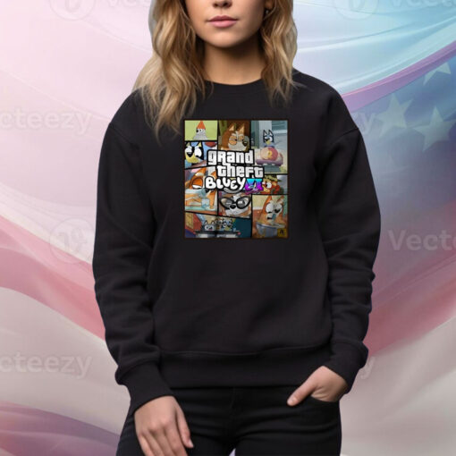 Gta Vi Six X Bluey Hoodie Tee Shirts