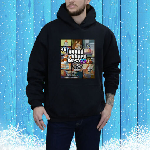 Gta Vi Six X Bluey Hoodie Shirt